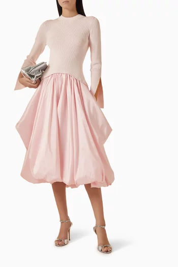 Kenlie Mocknedk Dress in Taffeta