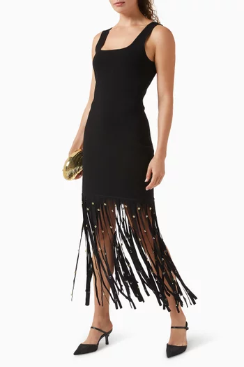 فستان روميليا منسوج من مزيج رايون