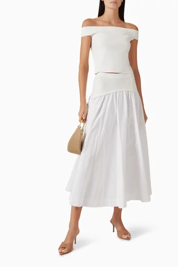 Dalton Off-shoulder Top in Rayon Blend