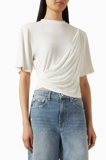 تي شيرت رولي بقصة قصيرة