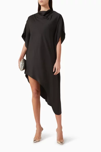 فستان ساديا قصير بكاب ستان