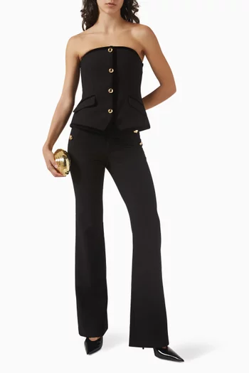 بلوزة كامبري بتصميم بنمط مشد