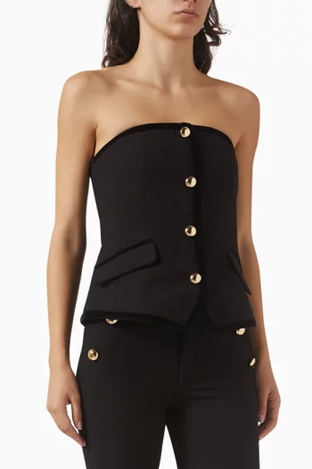 بلوزة كامبري بتصميم بنمط مشد