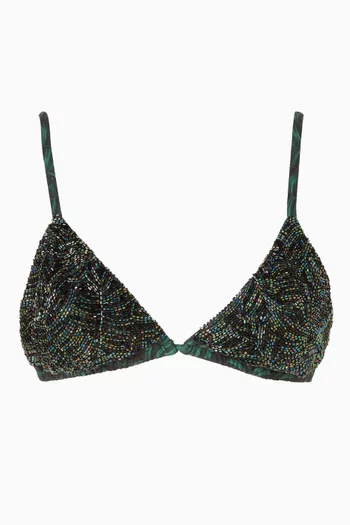 Rio Recamado Embellished Bikini Top