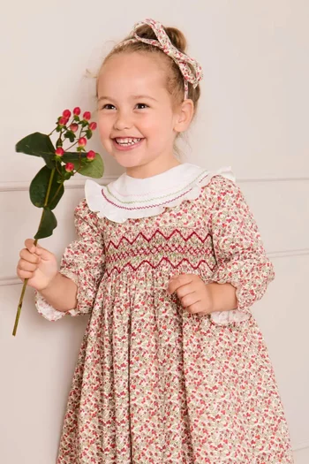 فستان إيفلين بنقشة زهور