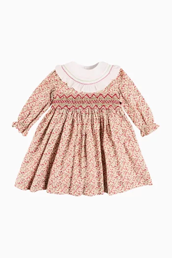 فستان إيفلين بنقشة زهور