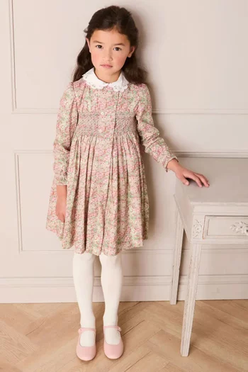 فستان بنقشة زهور فيولا