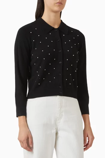 Rhinestone-embellished Cardigan