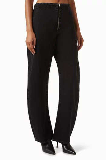 The Zip Jeans in Denim