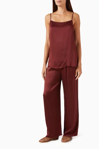 Pisa Top in Silk Satin