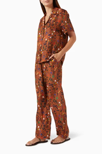 بنطال أوريليا حرير تويل