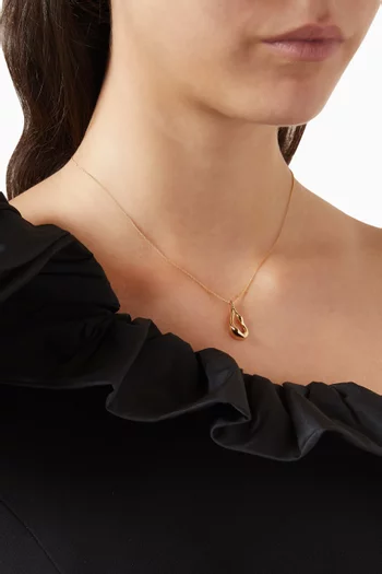 قلادة إيغريت ميني بدلاية نحاس مطلي ذهب عيار 14