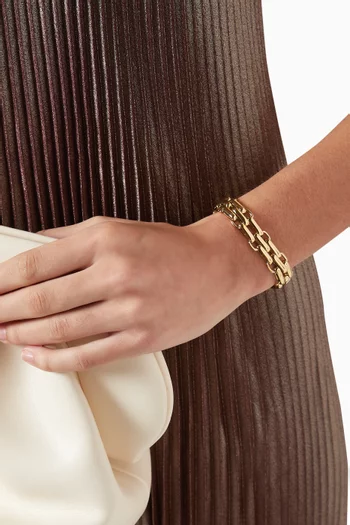 سوار بينيلوب رفيع معدن مطلي ذهب عيار 14