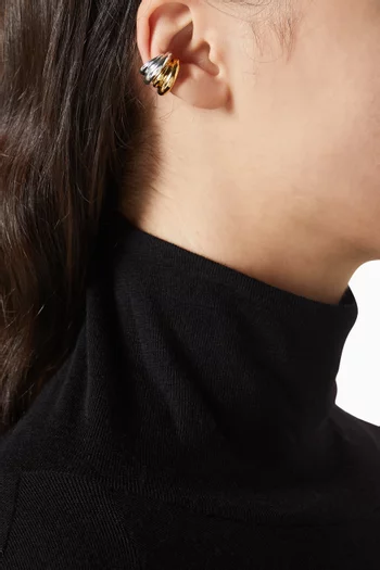 طقم أقراط ليونا محيطة بالأذن بلونين