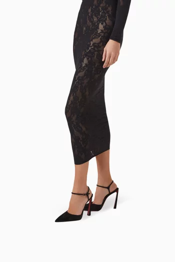 حذاء كلاسيك كوندورا ريفيرا بكعب 100 مم جلد عجل مخملي