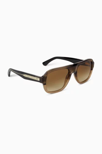 Aviator Sunglasses in Acetate