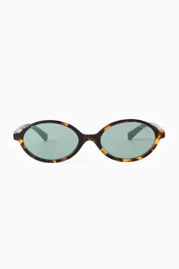 Oval Sunglasses in Acetate