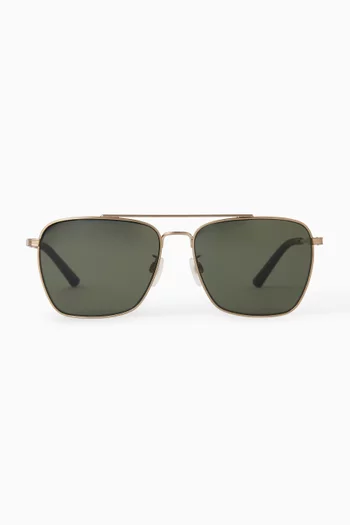 Square Sunglasses in Metal