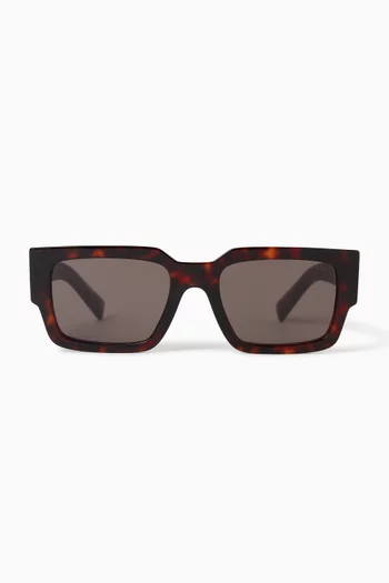 Rectangular Sunglasses in Acetate