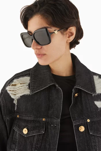 Medusa Square Sunglasses in Acetate