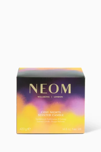 شمعة معطرة كوزي نايتس بثلاثة فتائل، 420 غرام