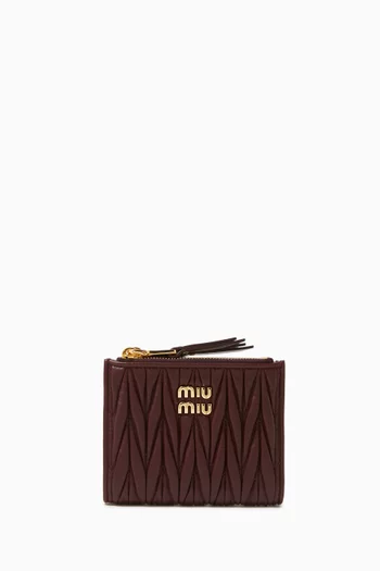 Small Wallet in Matelassé Nappa Leather