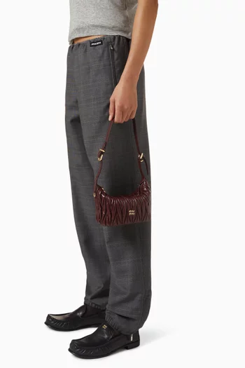 Logo Pouch in Matelassé Nappa