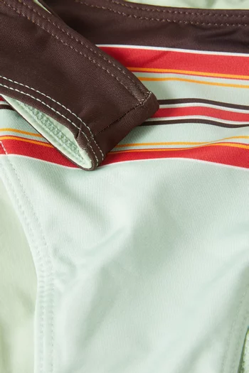 قطعة بيكيني سفلية دوف بنقشة مخططة