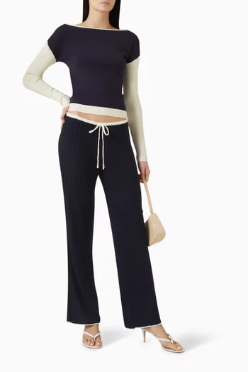 قميص فيل بأكتاف مكشوفة قماش منسوج