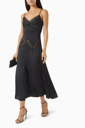 Ethereal Maxi Dress in Satin