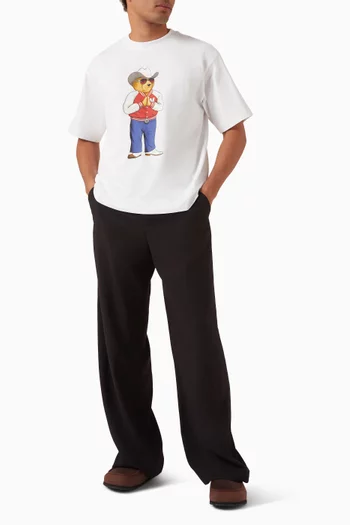 Hee Haw Bear-print T-shirt in Cotton