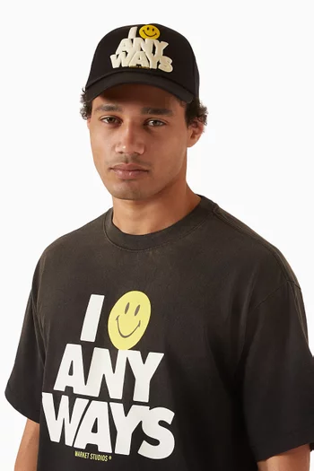 Smiley Anyways Trucker Hat