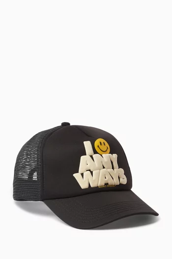 Smiley Anyways Trucker Hat