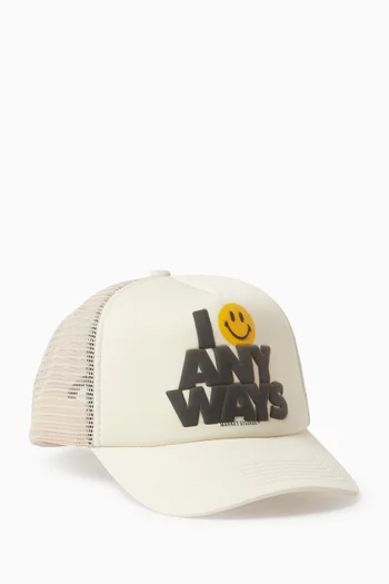 Smiley Anyways Trucker Hat