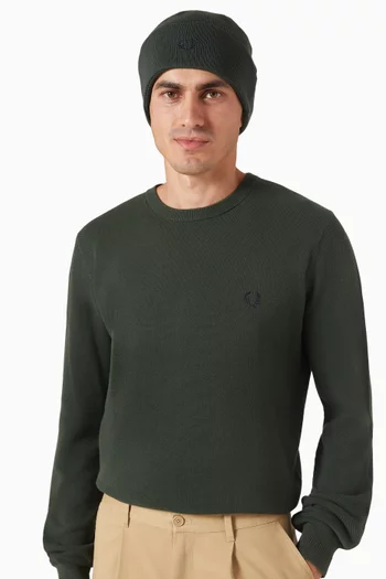 Classic Beanie in Merino Wool & Cotton