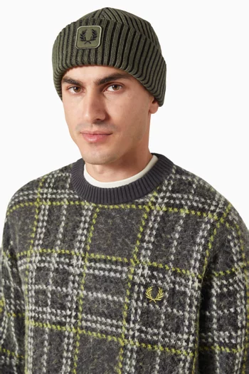 Ribbed Beanie in Cotton
