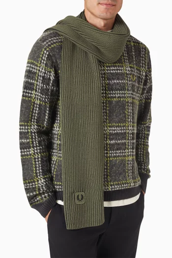 وشاح بنسيج مضلع قطن