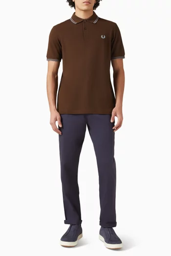 Twin Tipped Polo Shirt in Cotton
