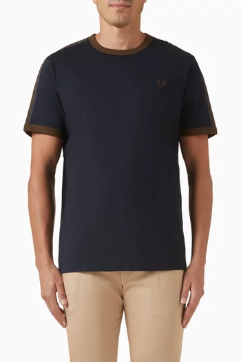 تي شيرت رينجر بشريط بلون مغاير قطن