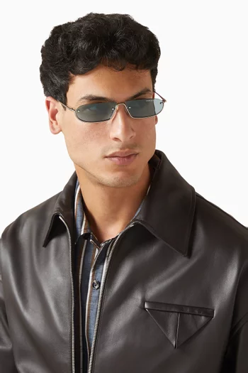 نظارة شمسية كلوب كالت بإطار غير منتظم معدن