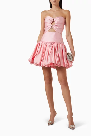 C'iel D'ete Mini Dress in Silk Taffeta