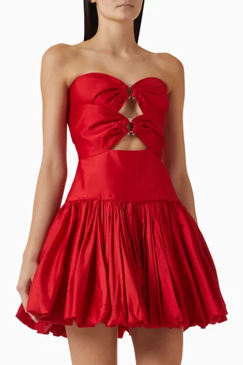 C'iel D'ete Mini Dress in Silk Taffeta