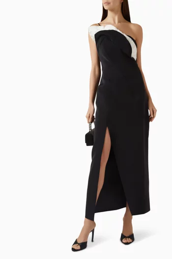 Droxford Ruffled One-shoulder Dress