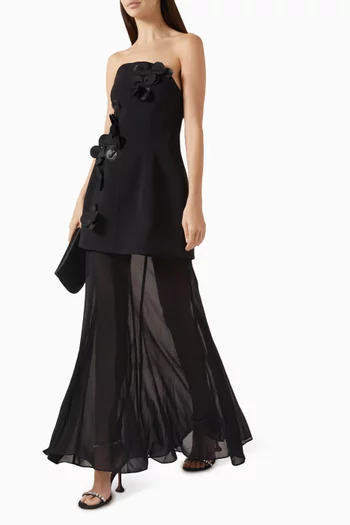 Ashgill Dress in Crepe & Georgette