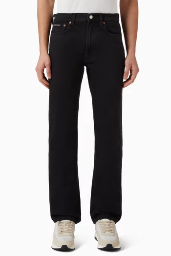 Slim Straight Jeans in Denim