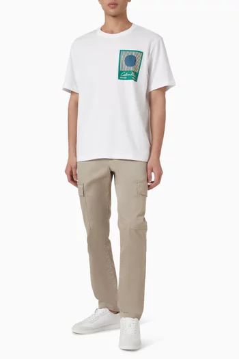 تي شيرت ماتشز بطبعة قطن