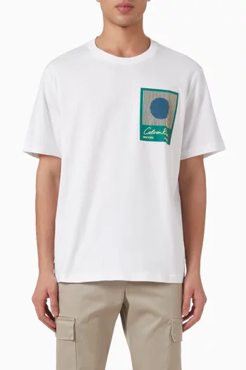 تي شيرت ماتشز بطبعة قطن