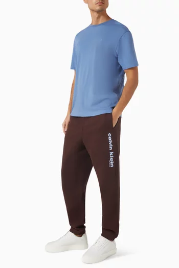 بنطال رياضي بشعار الماركة الكلاسيكي مزيج قطن