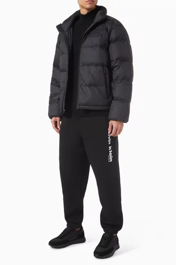 بنطال رياضي بشعار الماركة الكلاسيكي مزيج قطن