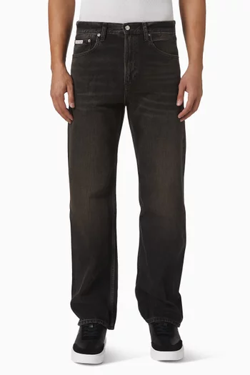 بنطال جينز بقصة مستقيمة من التسعينيات دينم